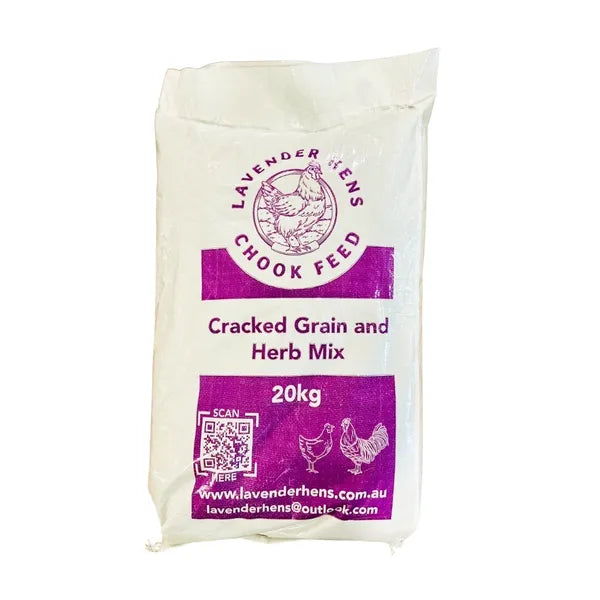 Lavender Hens Cracked Grain and Herb - 20kg - In Store Pick Up Only